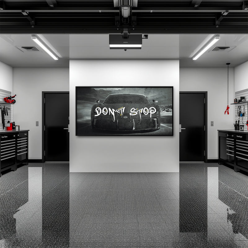 Bugatti Don’t Stop Motivational Wall Art