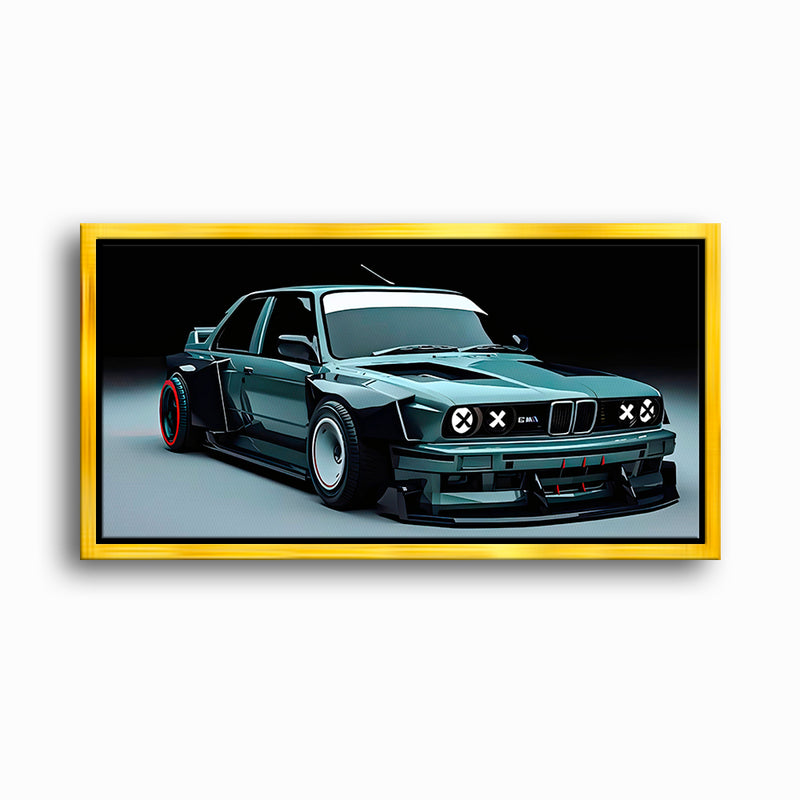 BMW E30 Night Runner Wall Art