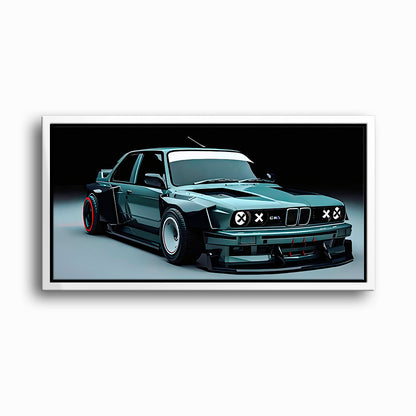 BMW E30 Night Runner Wall Art