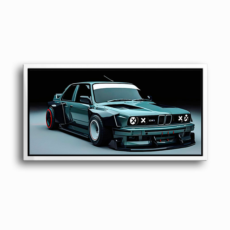 BMW E30 Night Runner Wall Art