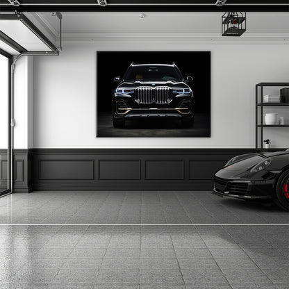 Black BMW X7 Midnight Grille Wall Art