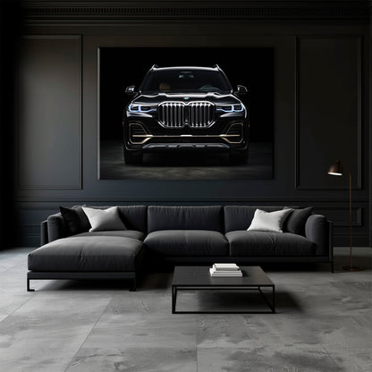 Black BMW X7 Midnight Grille Wall Art