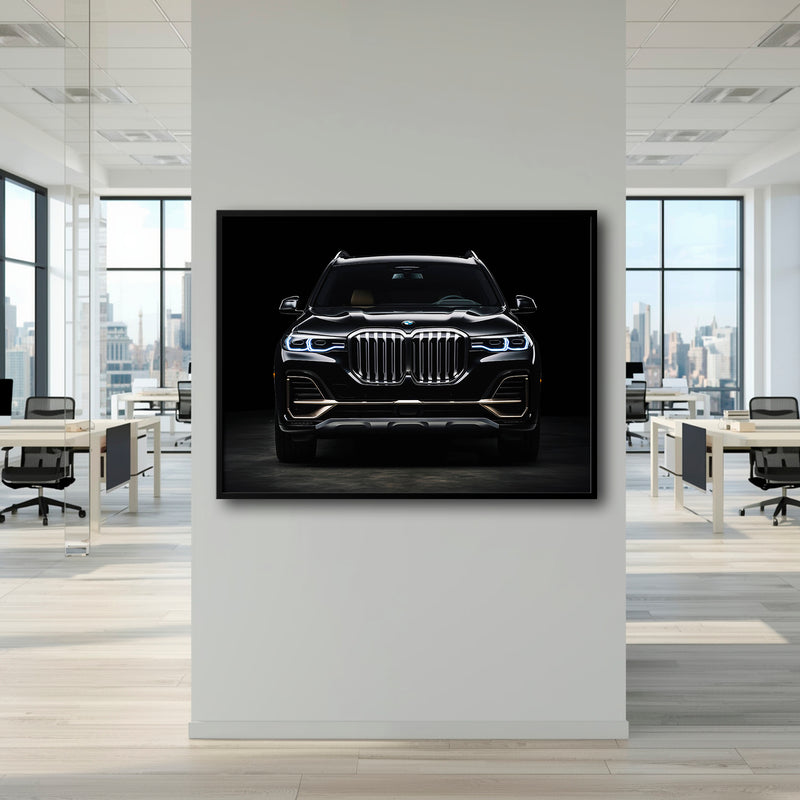 Black BMW X7 Midnight Grille Wall Art