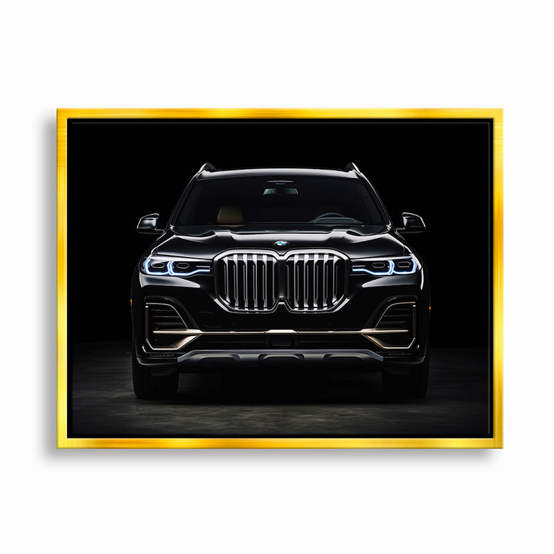 Black BMW X7 Midnight Grille Wall Art