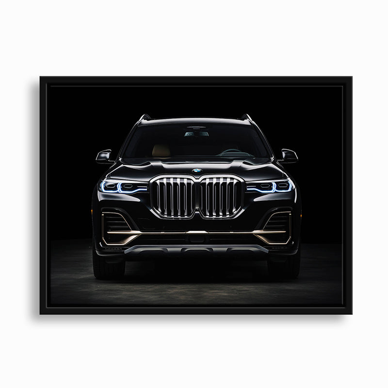 Black BMW X7 Midnight Grille Wall Art