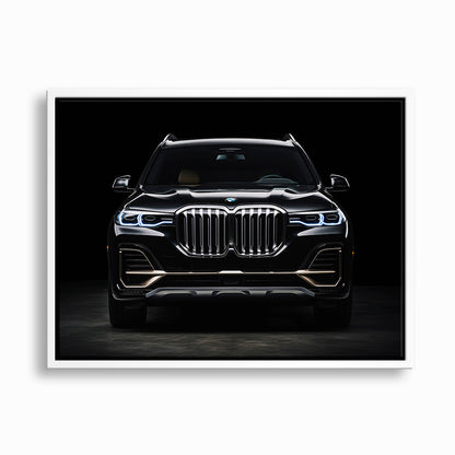 Black BMW X7 Midnight Grille Wall Art