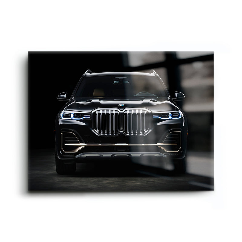 Black BMW X7 Midnight Grille Wall Art