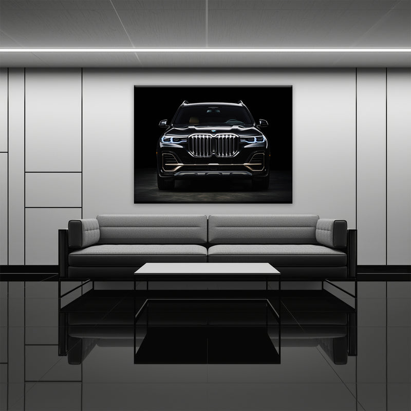 Black BMW X7 Midnight Grille Wall Art