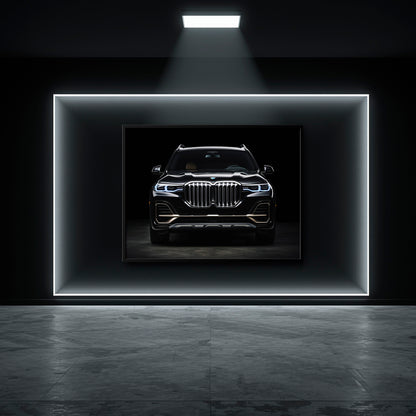 Black BMW X7 Midnight Grille Wall Art