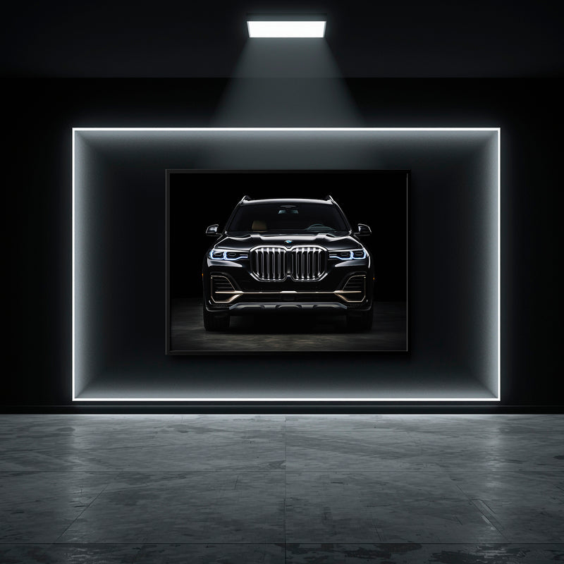 Black BMW X7 Midnight Grille Wall Art