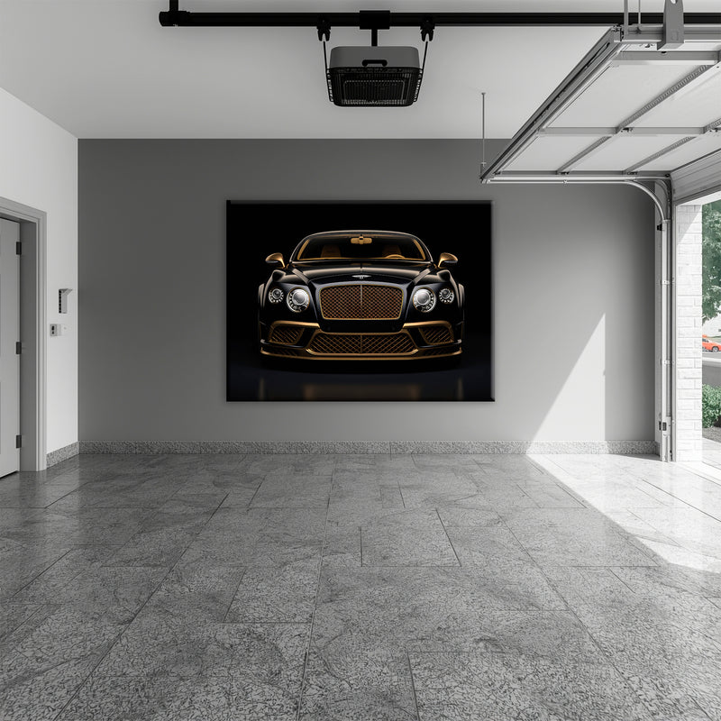 Bentley Continental GT Black Gold Wall Art