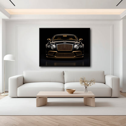 Bentley Continental GT Black Gold Wall Art