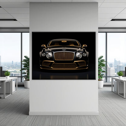 Bentley Continental GT Black Gold Wall Art