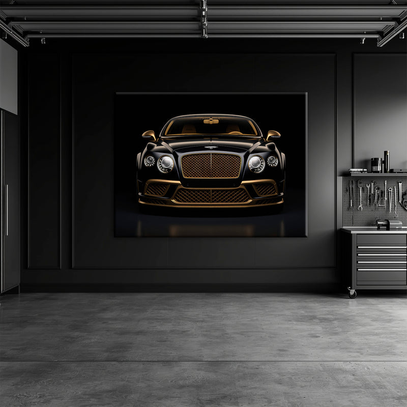 Bentley Continental GT Black Gold Wall Art