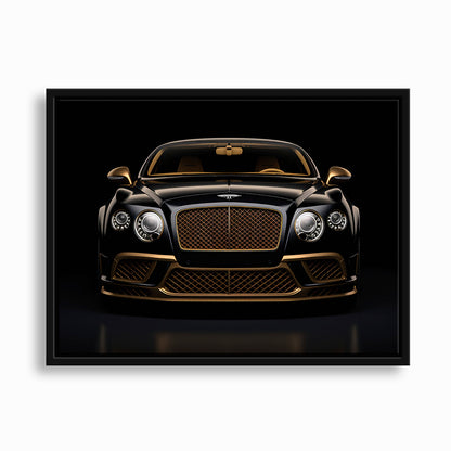 Bentley Continental GT Black Gold Wall Art