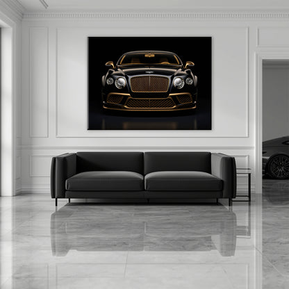 Bentley Continental GT Black Gold Wall Art