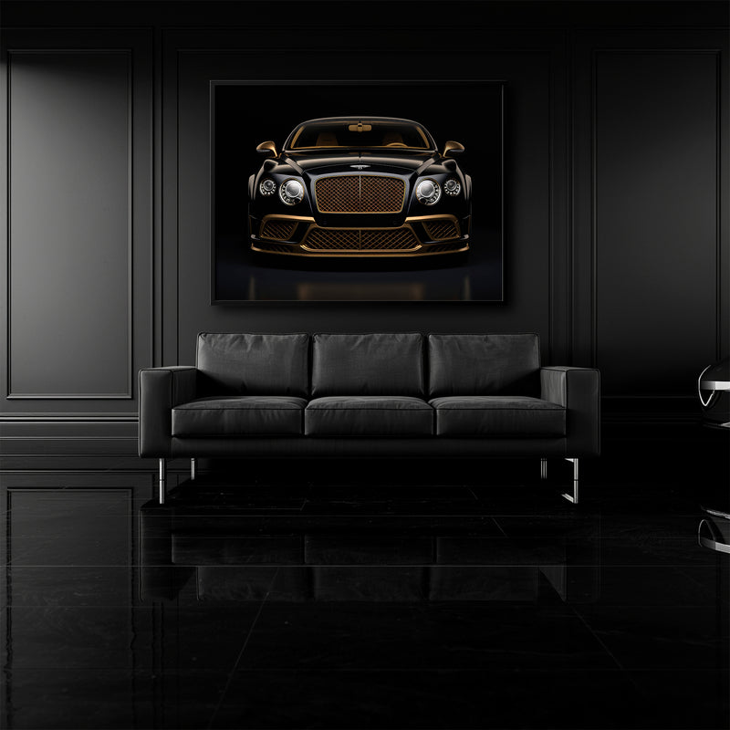 Bentley Continental GT Black Gold Wall Art
