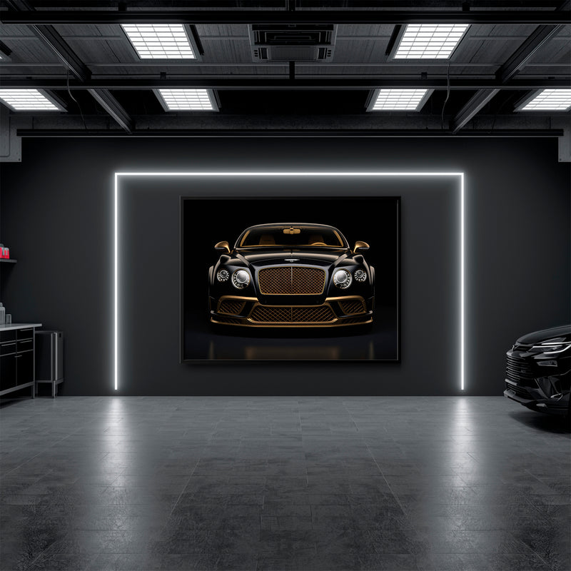 Bentley Continental GT Black Gold Wall Art