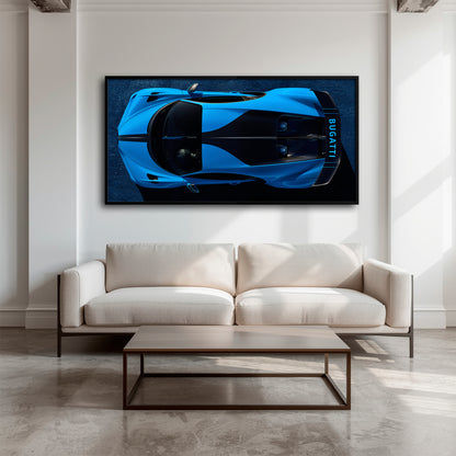 Bugatti Chiron Pur Sport 2020 Blue Apex Wall Art