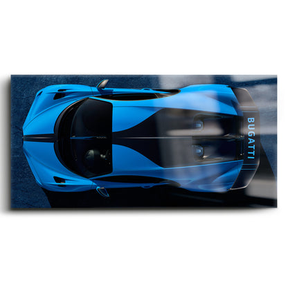 Bugatti Chiron Pur Sport 2020 Blue Apex Wall Art