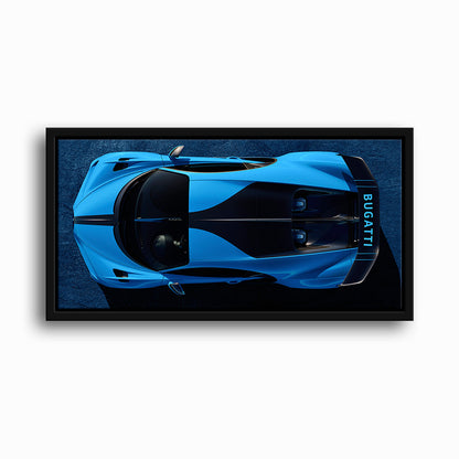 Bugatti Chiron Pur Sport 2020 Blue Apex Wall Art