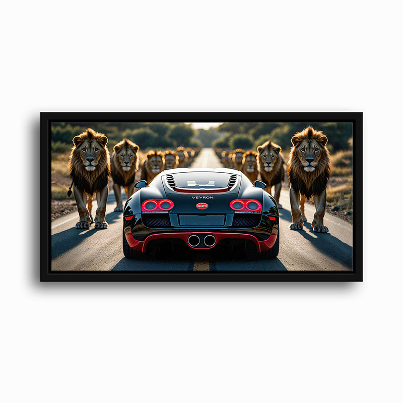 Bugatti Veyron Lion Pride Wall Art