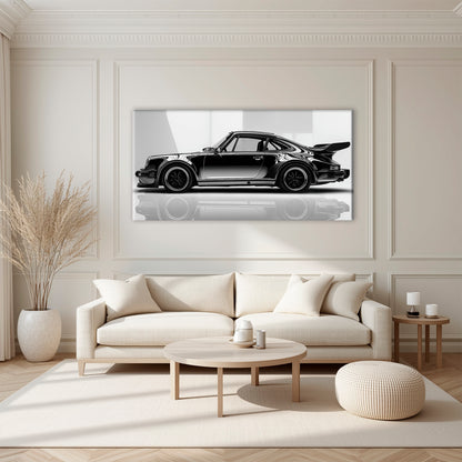 Porsche 911 Turbo Shadow Profile Wall Art