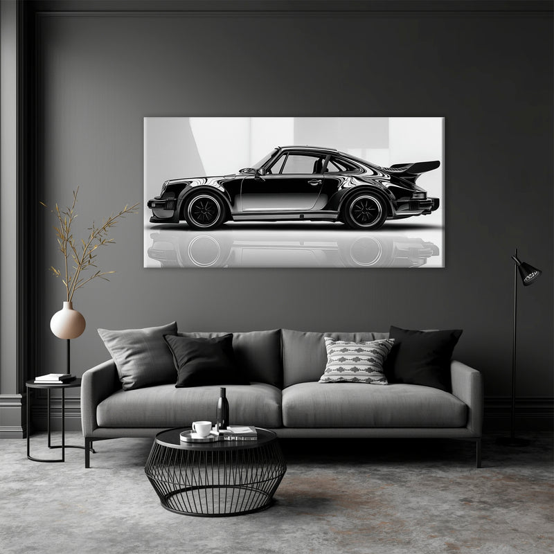 Porsche 911 Turbo Shadow Profile Wall Art