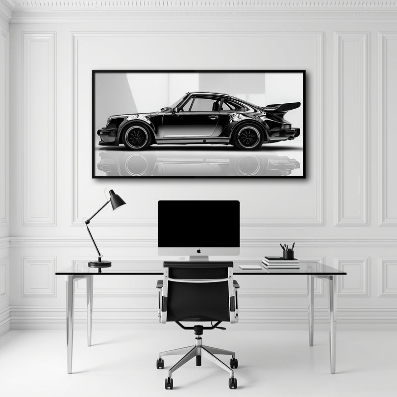 Porsche 911 Turbo Shadow Profile Wall Art