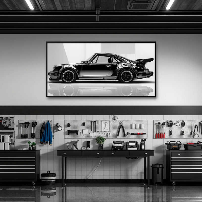 Porsche 911 Turbo Shadow Profile Wall Art