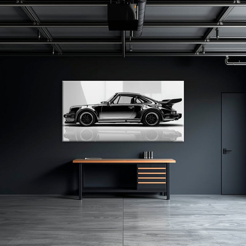 Porsche 911 Turbo Shadow Profile Wall Art