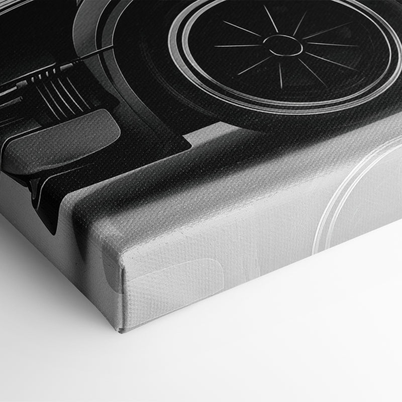 Porsche 911 Turbo Shadow Profile Wall Art