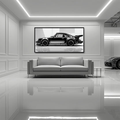 Porsche 911 Turbo Shadow Profile Wall Art
