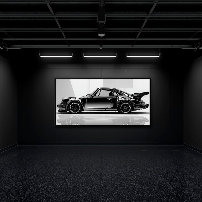 Porsche 911 Turbo Shadow Profile Wall Art