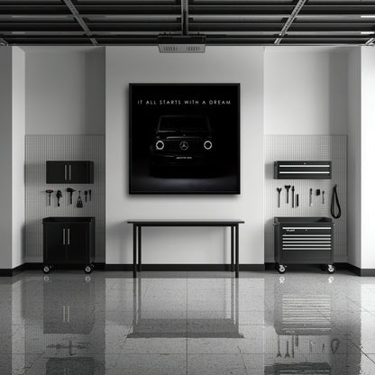 Black Mercedes G-Wagon Dream Signal Wall Art