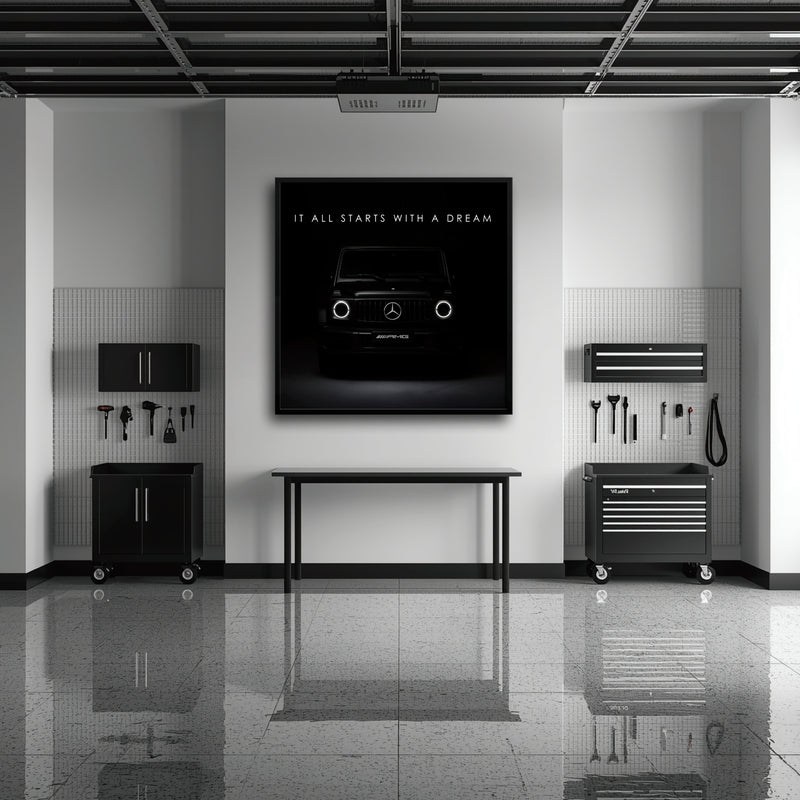 Black Mercedes G-Wagon Dream Signal Wall Art