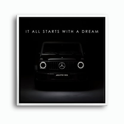 Black Mercedes G-Wagon Dream Signal Wall Art