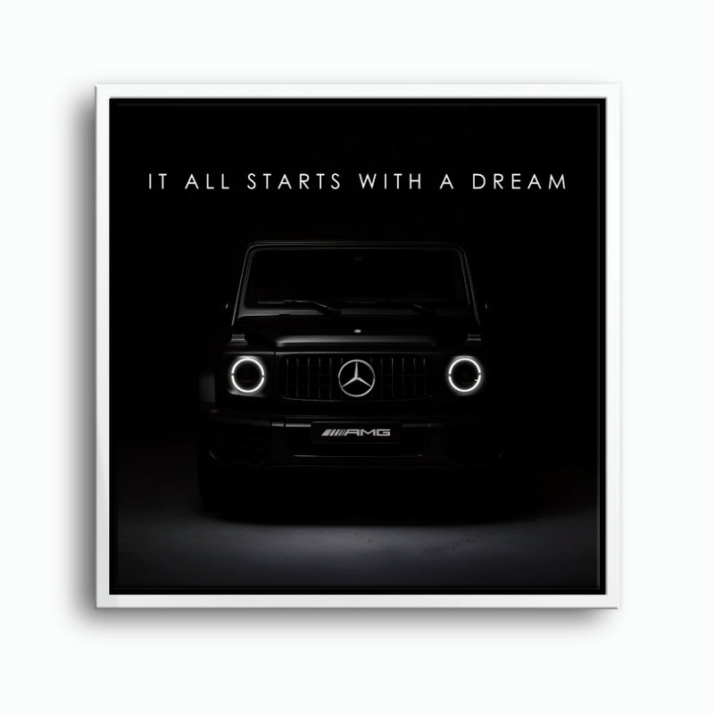 Black Mercedes G-Wagon Dream Signal Wall Art