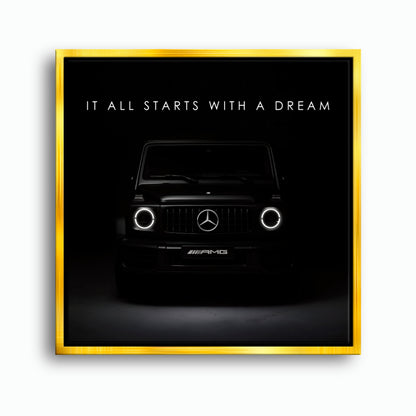 Black Mercedes G-Wagon Dream Signal Wall Art