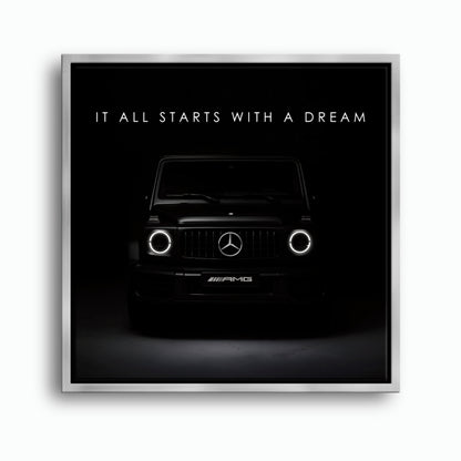 Black Mercedes G-Wagon Dream Signal Wall Art