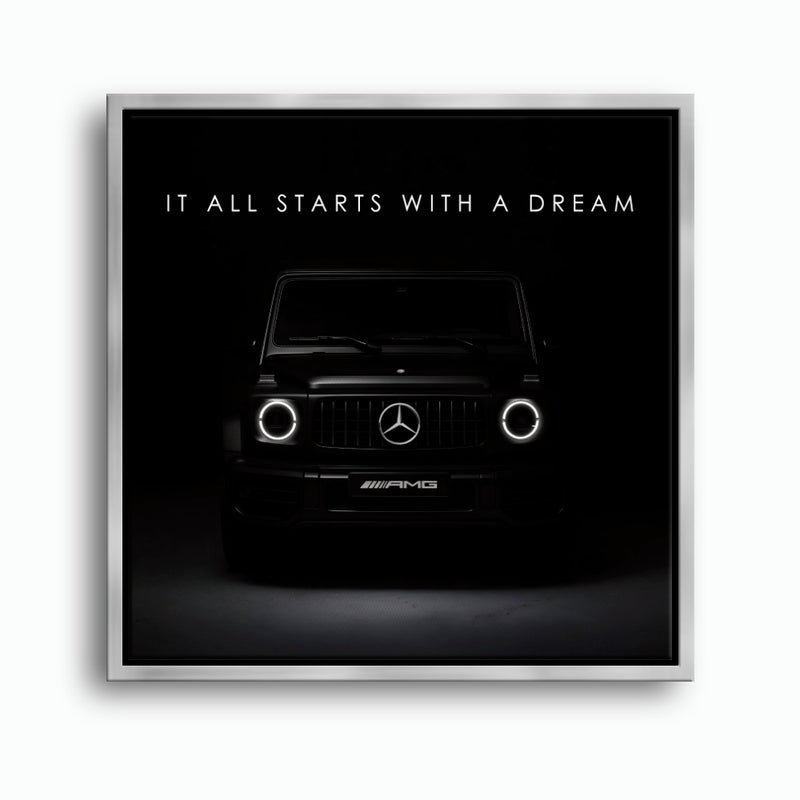 Black Mercedes G-Wagon Dream Signal Wall Art