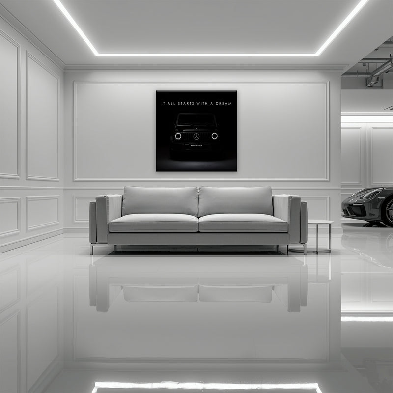 Black Mercedes G-Wagon Dream Signal Wall Art
