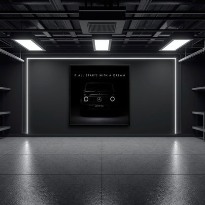 Black Mercedes G-Wagon Dream Signal Wall Art