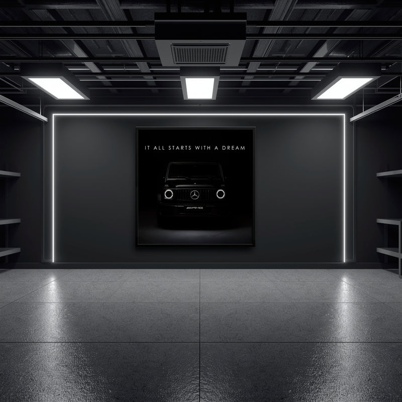 Black Mercedes G-Wagon Dream Signal Wall Art
