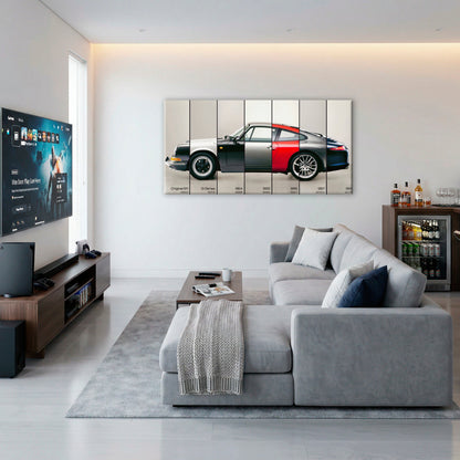 Porsche 911 Evolution Lineage Wall Art
