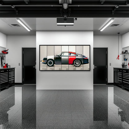 Porsche 911 Evolution Lineage Wall Art
