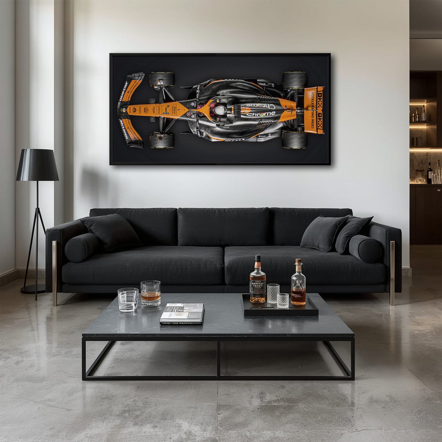 McLaren MCL38 F1 Canvas Wall Art
