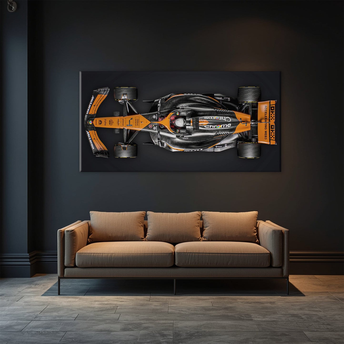 McLaren MCL38 F1 Canvas Wall Art