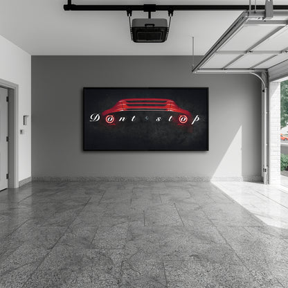 Ferrari Don't Stop Wall Art Motivational Sport Car Canvas