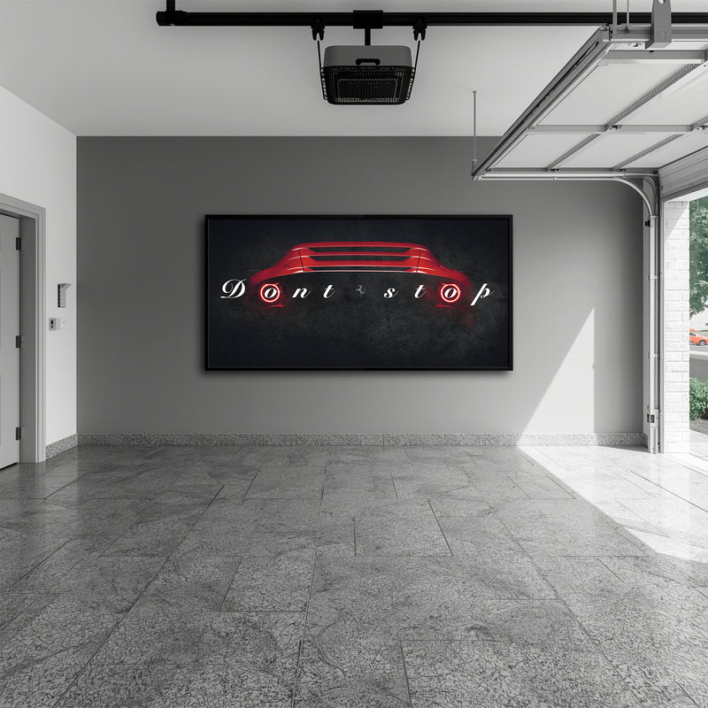 Ferrari Don't Stop Wall Art Motivational Sport Car Canvas